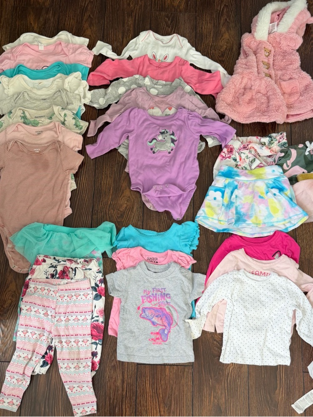 12 Month Mixed Baby Girl Clothing Lot